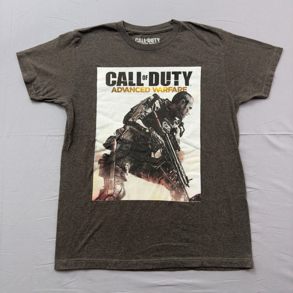 Call of Duty Advanced Warfare Shirt Mens Medium Gray Activision Video Game Promo
